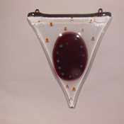 Easter-egg-bunting-in-fused-glass-hang-fireplace-window-bedroom-outside-MADE TO ORDER
