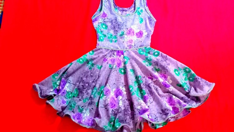 Easy baby circle dress cutting and stitching