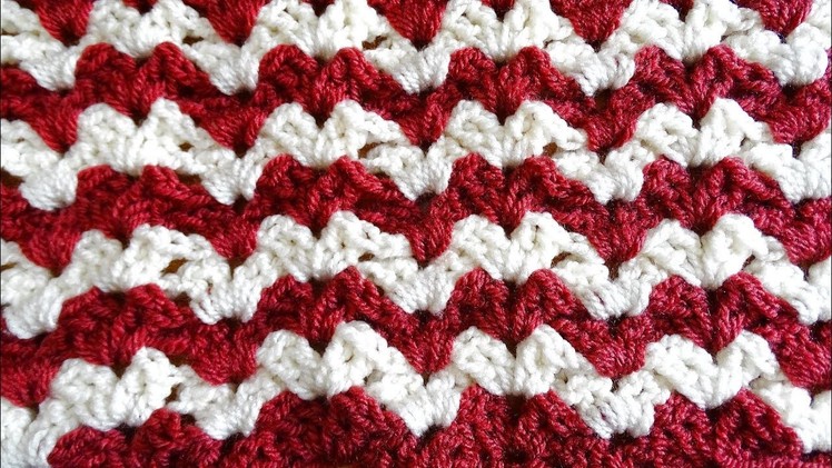 Easy Crochet Ripple - Right Handed Crochet Tutorial