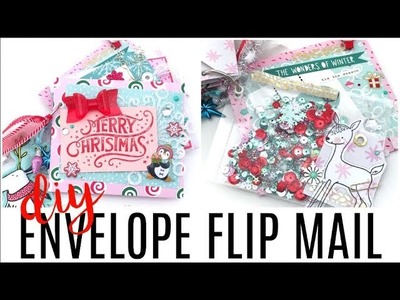 Envelope Flip Mail | Holiday Snail Mail Ideas | Serena Bee Creative