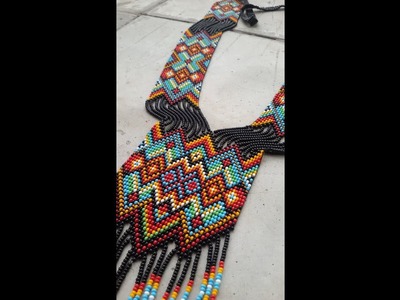 Gerdan, bead loom necklace, native american style