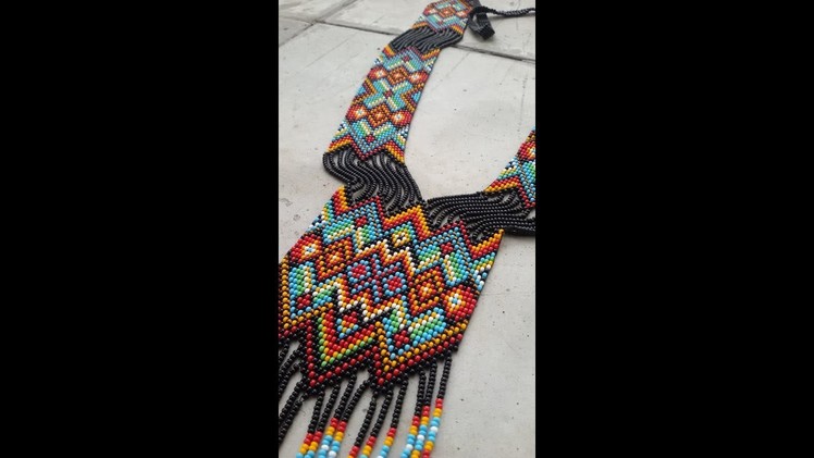 Gerdan, bead loom necklace, native american style