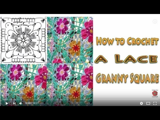 How to Crochet a Lace Granny Square Wika crochet