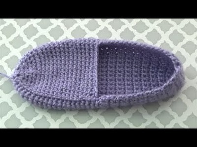 How To Crochet Slippers, Lilu's Handmade Corner Video # 206