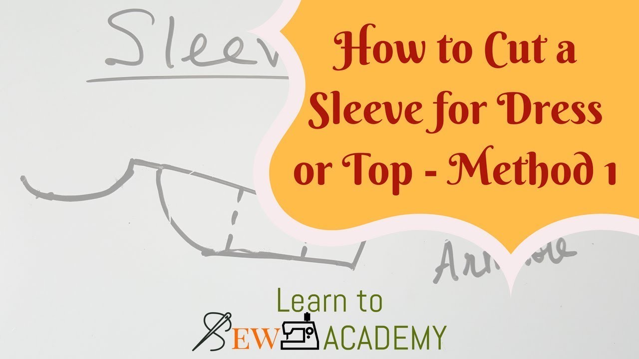 How to Cut Sleeves Technique 1, Quick Sewing Tips 2, LTS Academy