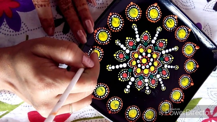 How to make decorative painting with Mandala dot art