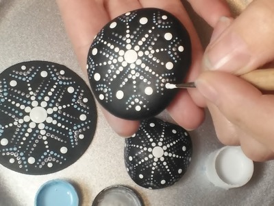 How To Paint Dot Mandalas GIFT IDEAS #3 Simple Snowflake