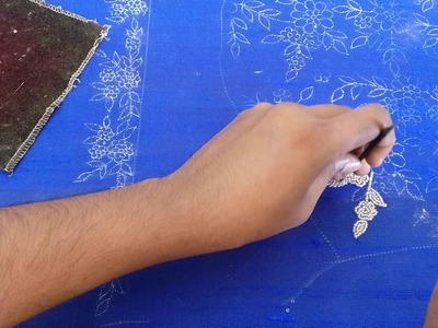 Intrinsic embroidery design on salwar top