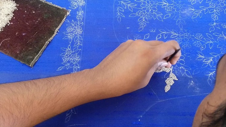 Intrinsic embroidery design on salwar top