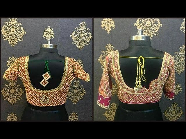 Latest Embroidery Blouse Designs for Pattu sarees