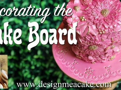 Learn to Cover the Cake Board in Fondant