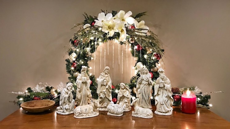 Magnolia Nativity Christmas Display - Christmas Decorating Idea - How To