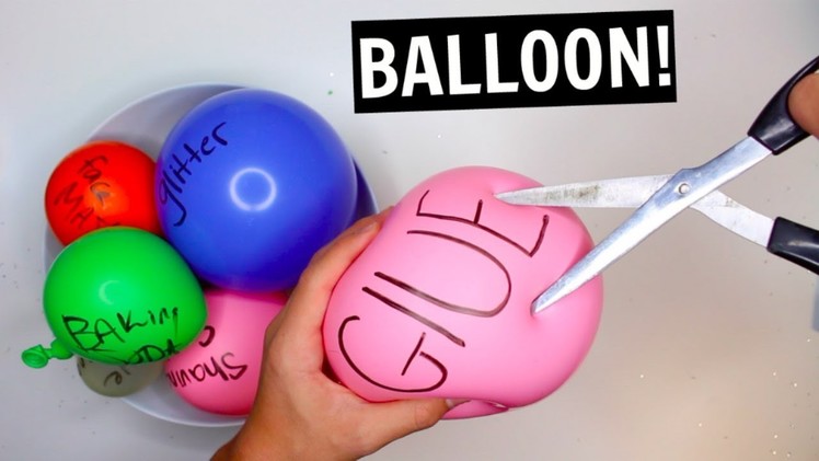 MAKING SLIME WITH BALLOONS! SLIME BALLOON TUTORIAL COMPILATION! Balloon Slime Challenge!