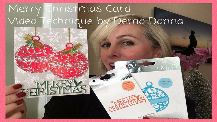 Merry Christmas Card Video technique Kit by Demo Donna