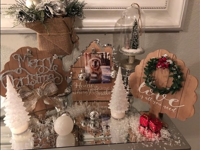 NEW FINDS DOLLAR TREE CLIP PICTURE CHRISTMAS DISPLAY 2017