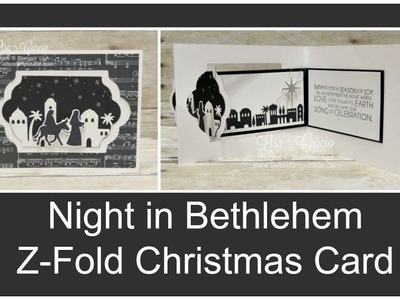 Night in Bethlehem Z-Fold Christmas Card