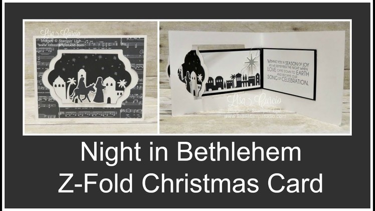 Night in Bethlehem Z-Fold Christmas Card