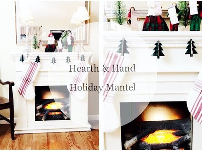 Our Christmas Mantel Decor from Hearth & Home at Magnolia || Christmas Mantel 2017