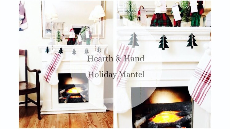 Our Christmas Mantel Decor from Hearth & Home at Magnolia || Christmas Mantel 2017