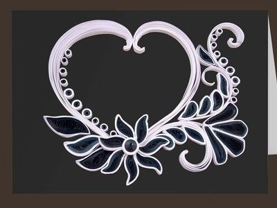 Paper Quilling  | lovely greeting card  | Paper Quilling Art