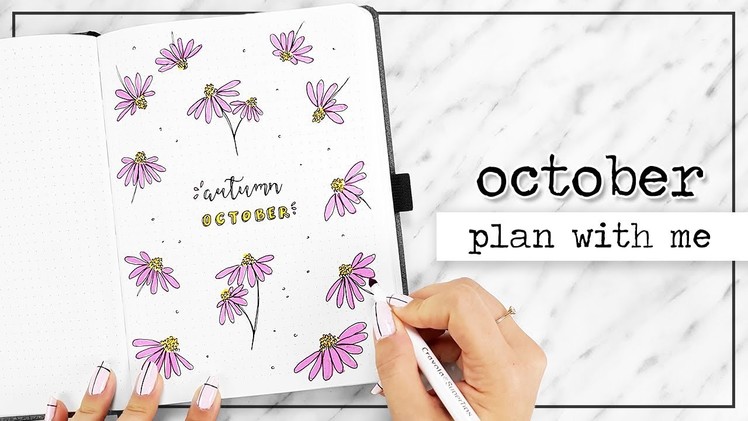 PLAN WITH ME. October Bullet Journal Setup. New Notebook
