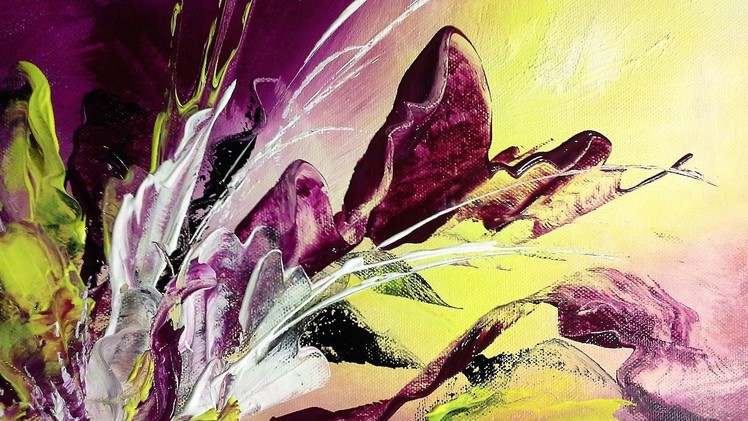 Purple Feeling - Einfach Malen - 10min. Abstract - Easy Painting
