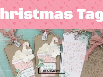 Shabby Chic Christmas Tags | Coffee Themed