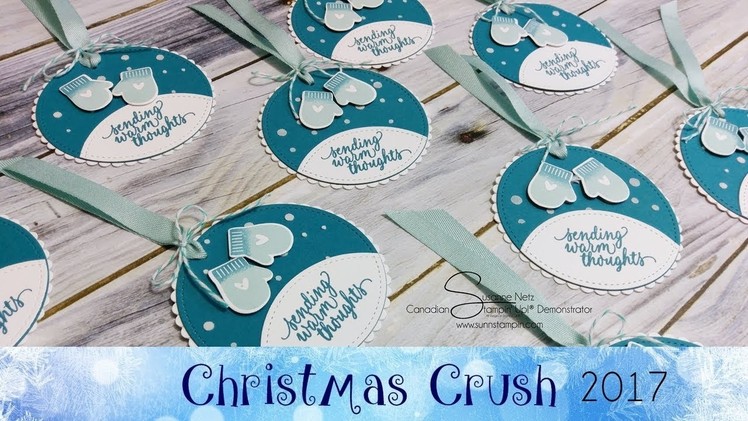 Smitten Mitten Tags featuring Stampin' Up!® Products