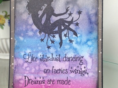 So Suzy Stamps Moon Fairy Watercolor Night Sky Tutorial