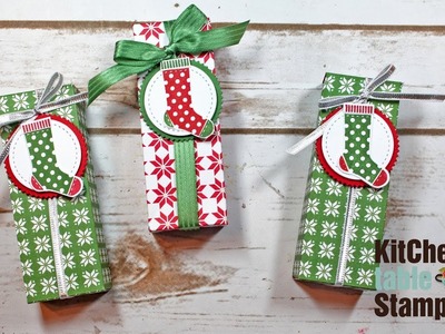 Stampin' Up! Hang Your Stocking Kisses Box Tutorial LIVE with Kitchen Table Stamper