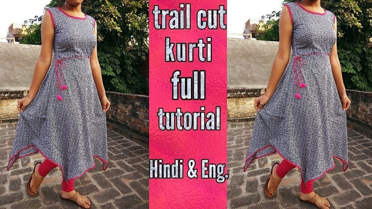 Trail cut kurti ( cutting & stitching )