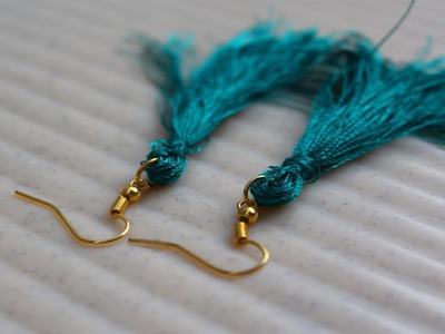 Woolen crafts | fashion design | woolen crafts easy | earrings videos | daily use thread earrings