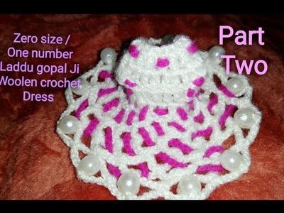 Zero size.1(one)number Laddu gopal Ji winter crochet dress