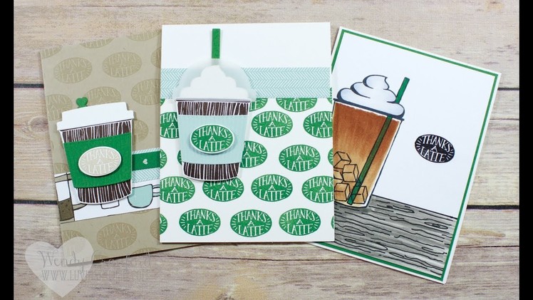 2 Cards, 10 mins feat Coffee Cafe Bundle from Stampin' UP!