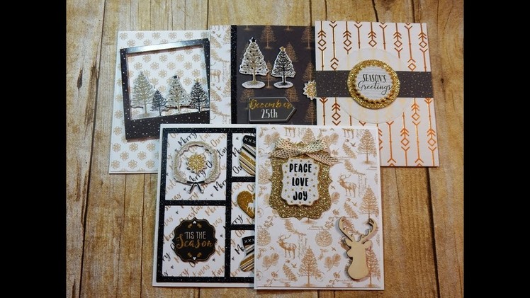 5 cards 1 Kit | Love from Lizi | Glistening Christmas Kit