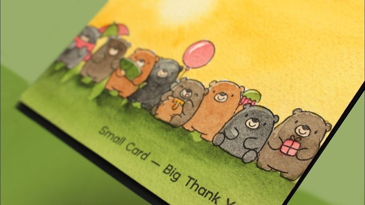 A card from all of us! with bitty bears