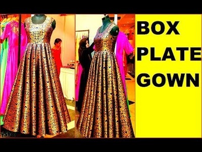 Box plated gown dress ख़ूबसूरत लगोगी आप