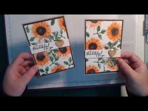 Card tutorial using Painted Harvest from Stampin Up