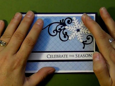 Christmas card 2012 series Celebrate the Season snowflake card #5