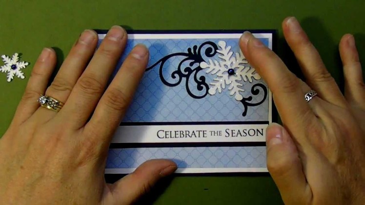 Christmas card 2012 series Celebrate the Season snowflake card #5
