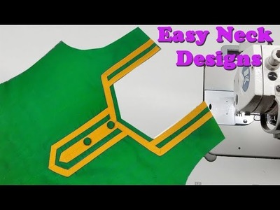 Churidar neck design stitching for beginners DIY malayalam tutorial, Piping churidar neck design