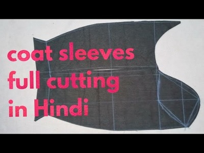 Coat sleeves cutting in hindi