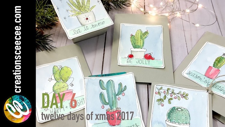 Day 6 "cactus minis" quick xmas projects