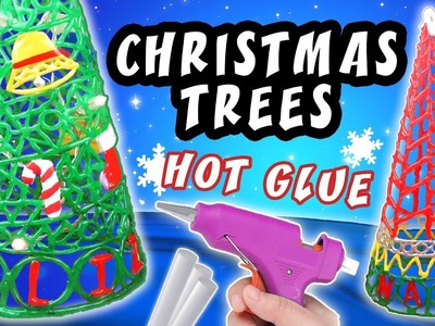 DIY CHRISTMAS TREES WITH HOT GLUE - CHRISTMAS CRAFT DECORATION IDEAS | aPasos Crafts DIY