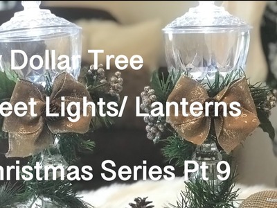 ????Diy Dollar Tree Christmas Streetlights Lanterns (Christmas Series Pt 9)