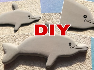 DIY dolphin using plaster