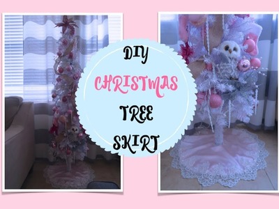 DIY EASY AND ELEGANT CHRISTMAS TREE SKIRT, EASY SEWING PROJECT FOR BEGINNERS
