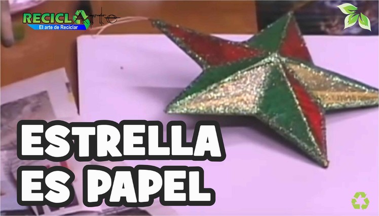 DIY ESTRELLA EN PAPEL. STAR ON PAPER