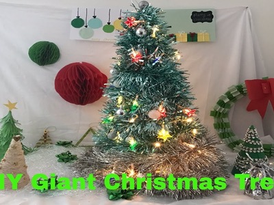 DIY Giant Christmas Tree | Make Your Own Giant Xmas Tree | Christmas Craft 2018 | dollar tree diy