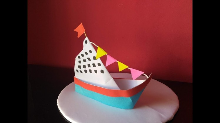 DIY Home Decor -  Paper Crafts - How to Make a Paper Ship + Tutorial !